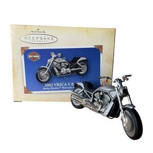 Hallmark Keepsake Harley-Davidson “2002 VRSCA V-Rod” Ornament vintage y2k